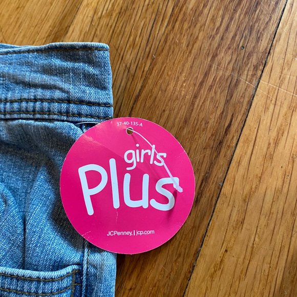 Girls Plus Arizona Glitter Embellished Jeans NWT Boot Cut Size 12 1/2 Plus - Picture 6 of 8